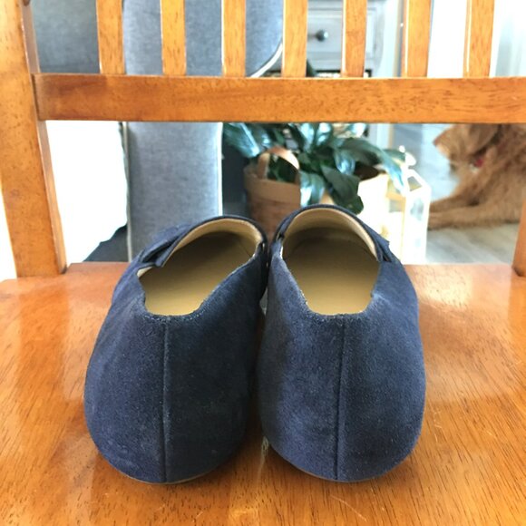 Talbots Becca Kiltie Driving Moccasins Size 8.5 M in Navy Suede New! - Picture 4 of 5